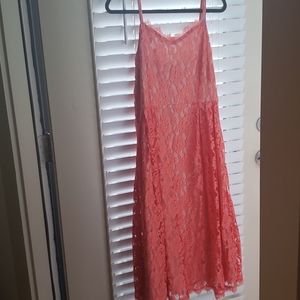 Apt. 9 Beautiful Lace Peach Dress